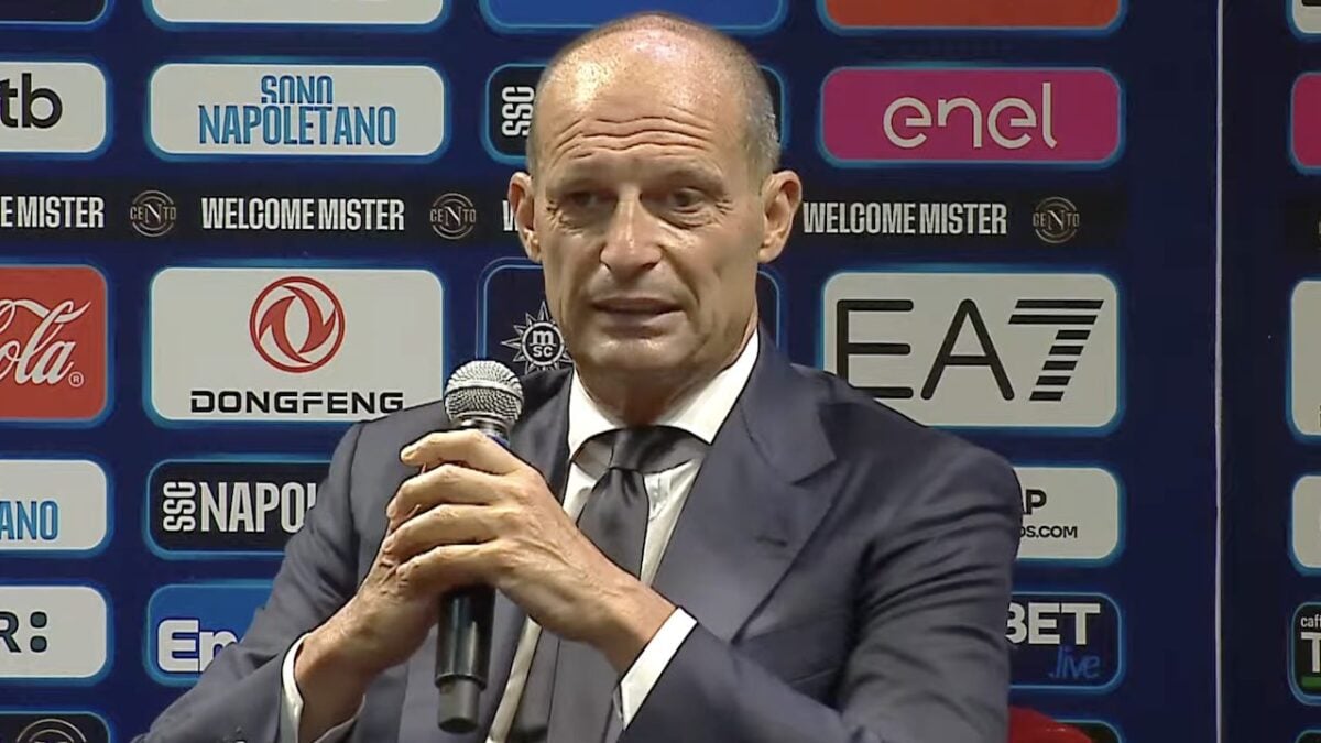 Napoli, Allegri si presenta al San Carlo: โServono entusiasmo e cazzimma per puntare a tutti gli obiettiviโ